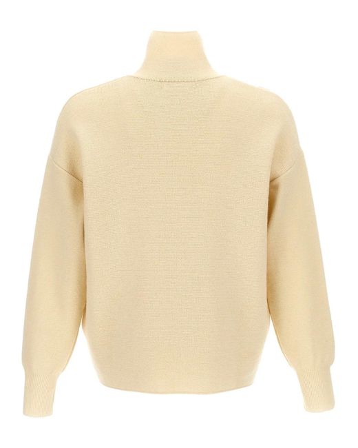 Ma'ry'ya Natural Half Zip Sweater for men