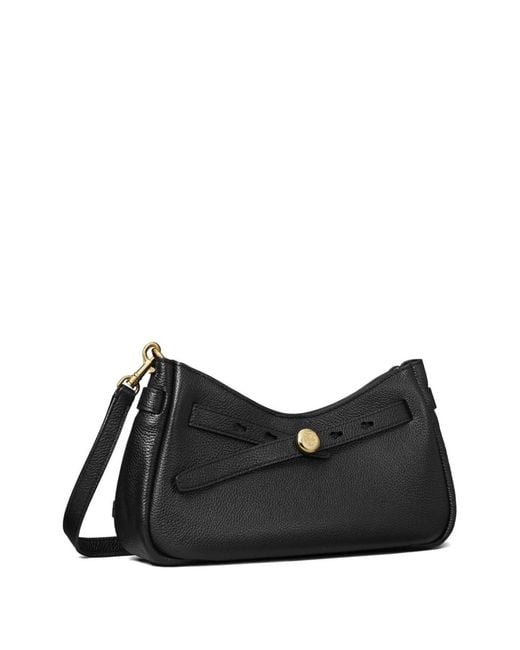 Tory Burch Black Romy Zip Top Crossbody