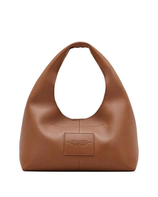 Marc Jacobs Brown The Sack Leather Handbag