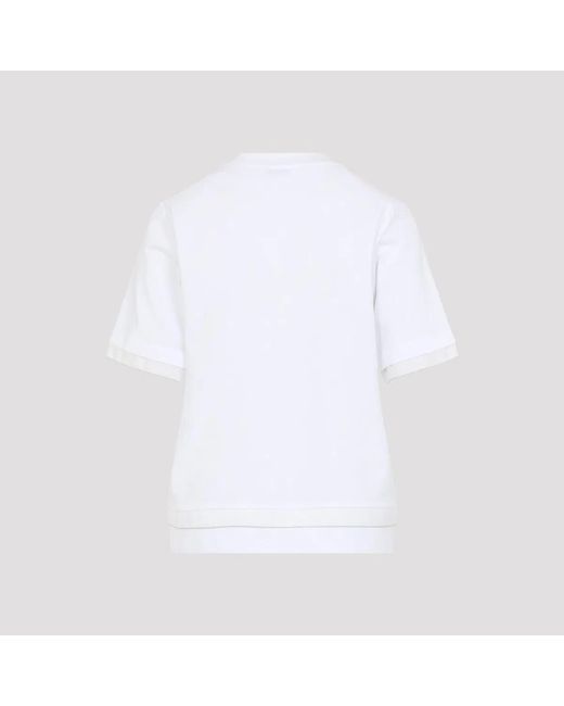 Peserico White Cotton T-Shirt