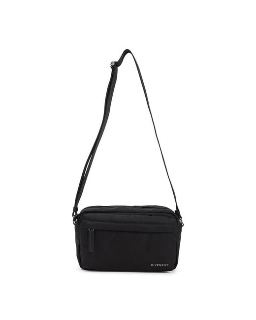 Givenchy Black Essential Crossbody Camera Bag for men