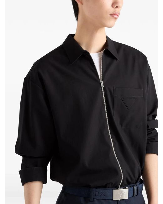 Prada Black Cotton Shirt for men