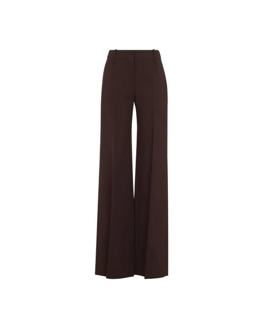 Ermanno Scervino Brown Chestnut Wide Leg Trousers