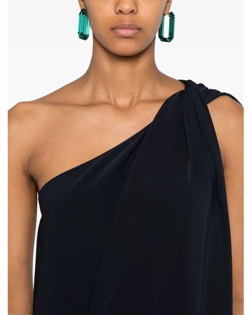 P.A.R.O.S.H. Blue Cady Midi Dress