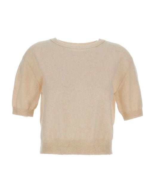 Lisa Yang White Genevra Cashmere Top