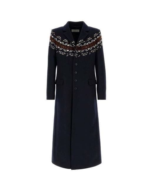 Dries Van Noten Black 00050-Ralor Emb 4216 M.W.Coat for men