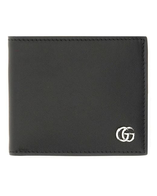Gucci Black Gg Mini Bag With Chain for men