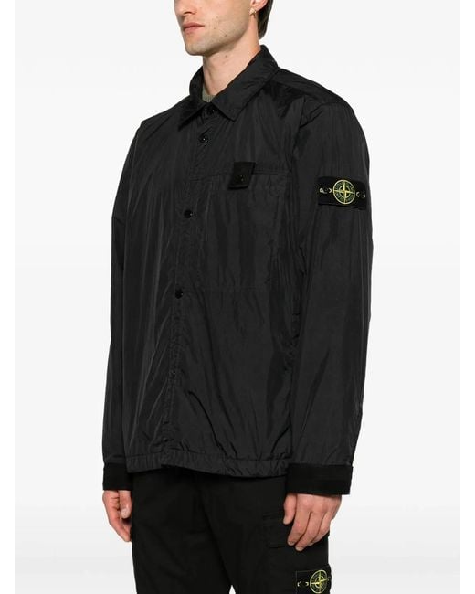 Stone Island Black Q100022 Crinkle Reps Ny for men