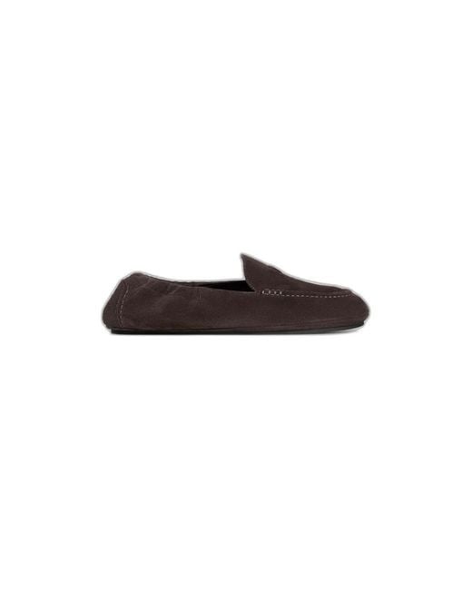 Céline Brown Adam Suede Loafers for men