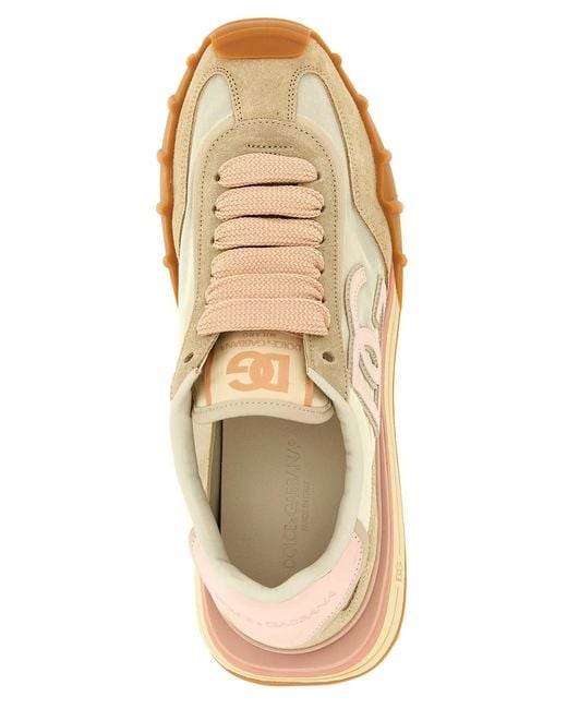 Dolce & Gabbana Natural Dolce & Gabbana 'Dg Athletic' Sneakers