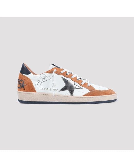 Golden Goose Deluxe Brand Blue Ball Star Leather Sneakers for men