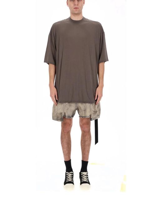 Rick Owens Brown Cotton T-Shirt for men