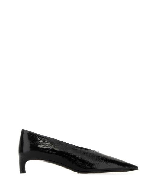 Jil Sander Black Leather Pumps