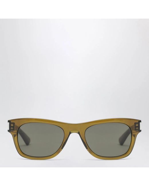 Saint Laurent Green Rectangular Sunglasses