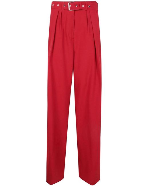 Dries Van Noten Red Peaches Bis Trousers