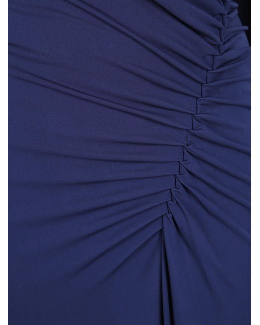 Jonathan Simkhai Blue "Demi" Cape Gown