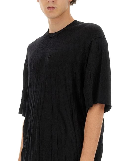 Helmut Lang Black Crushed Shirt for men