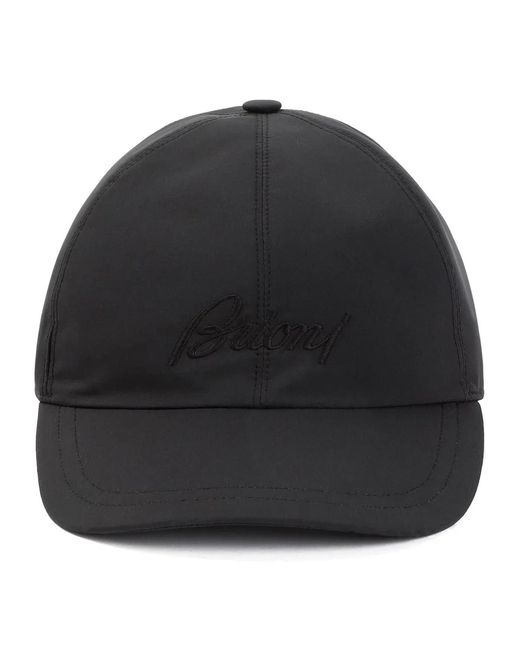 Brioni Black Baseball Hat for men