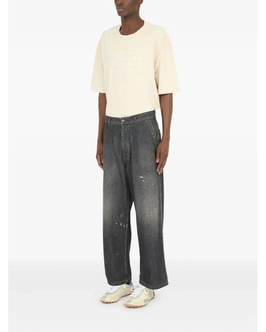 Maison Margiela Gray Wide Leg Jeans for men