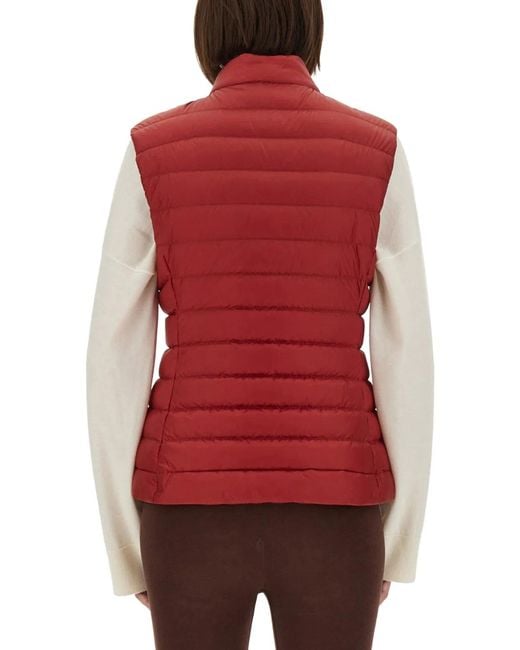 Moncler Red Padded Vest "Igens"