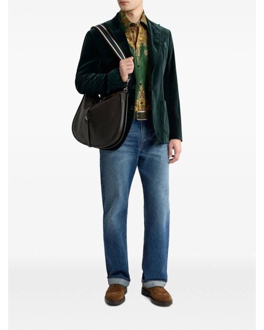 Etro Black Single Breasted Blazer for men