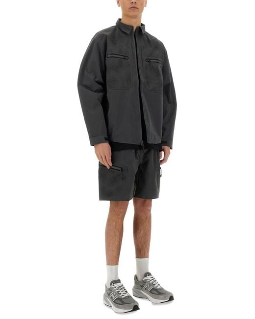 Alpha Industries Gray Laser Cut Shirt for men