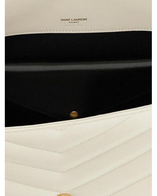 Saint Laurent Natural Loulou Large Shoulder Bag