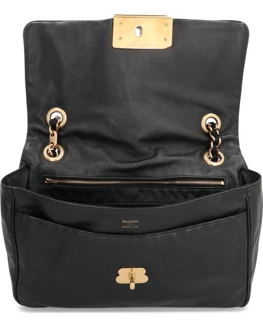 Balenciaga Black Modu Leather Crossbody Bag
