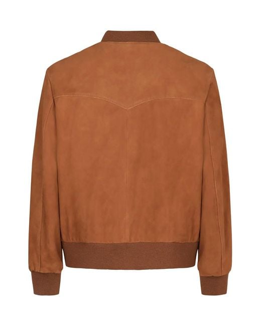 Céline Brown Suede Jacket for men