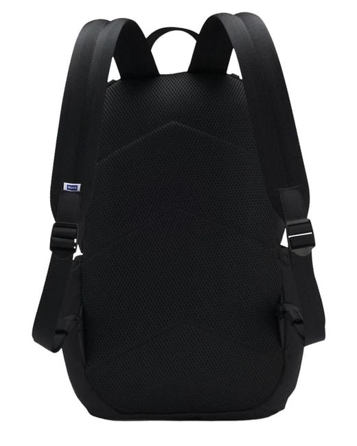 HUGO Black Backpack With Logo Patch for men