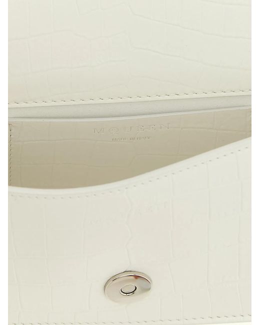 McQueen Natural 'Jewelled' Mini Shoulder Bag