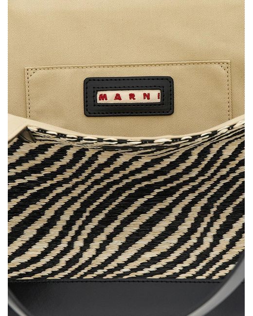 Marni Black 'Waves' Shopping Bag