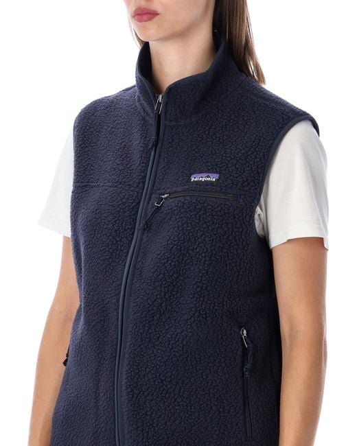 Patagonia Blue Retro Pile Vest
