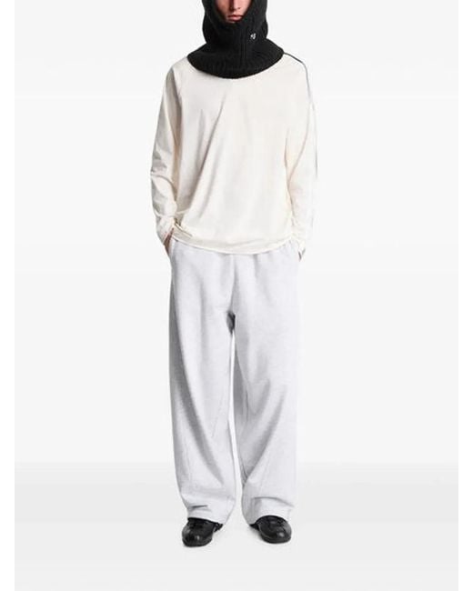Y-3 White Ovs Grd 3S Ls T for men