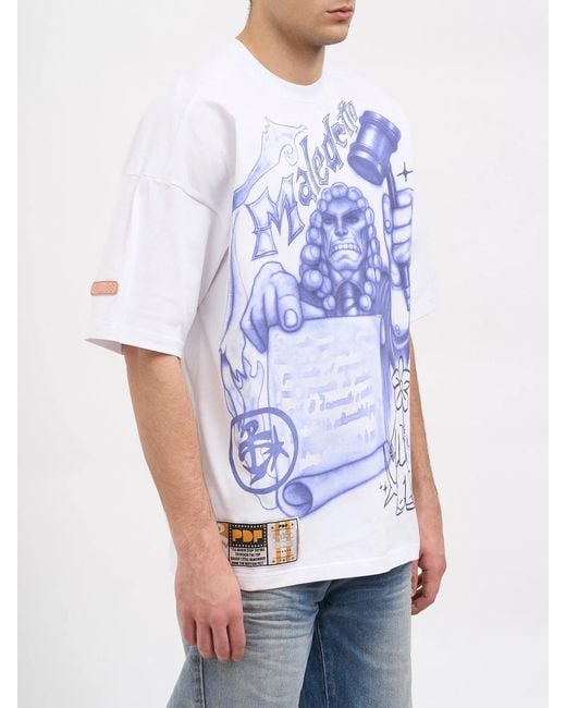 PDF White T-Shirt The Boy Giudice Maledetto for men