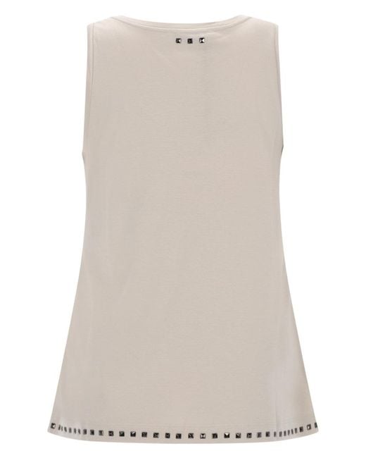 Max Mara Natural S Max Mara Sleeveless Cotton Top