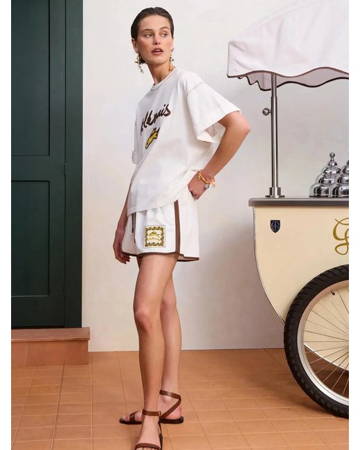 ALÉMAIS White Scuba Cuffed Tee