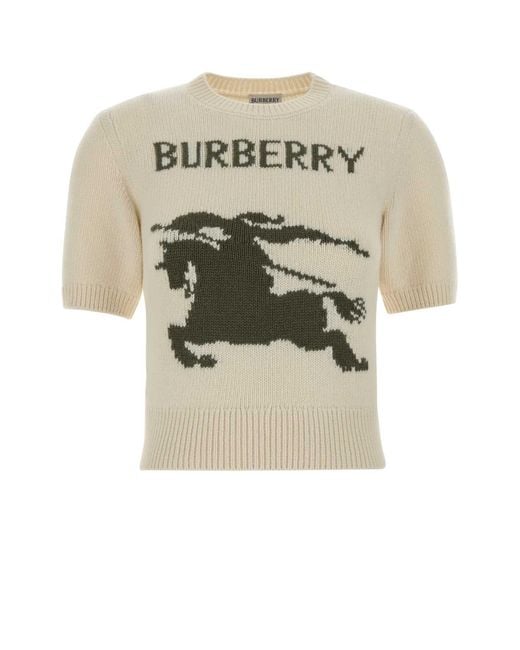 Burberry White Knitwear