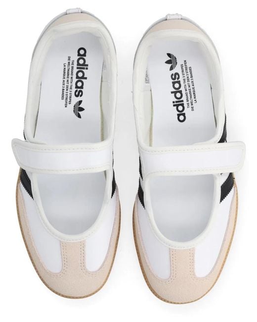 Adidas Originals White "Samba Jane" Sneaker