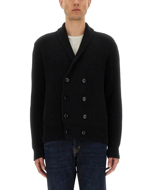 Tom Ford Black Wool Silk Sweaters for men
