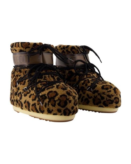 Moon Boot Brown Icon Low Ankle Boots