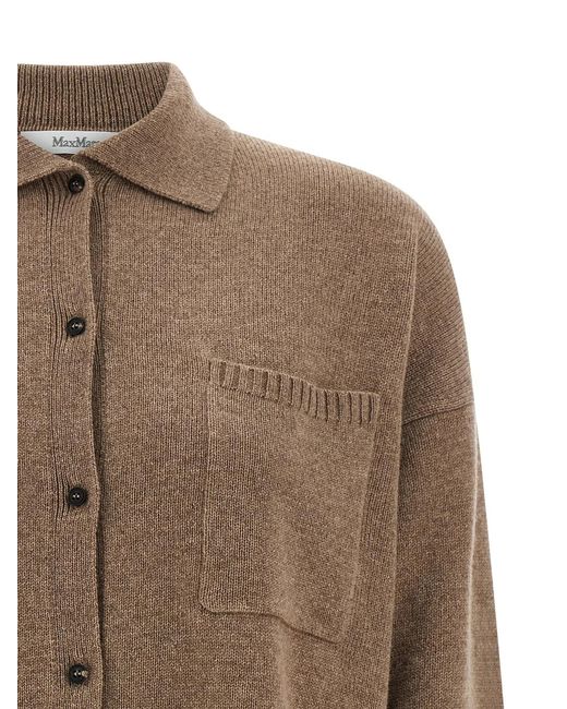 Max Mara Brown 'Bull' Cardigan