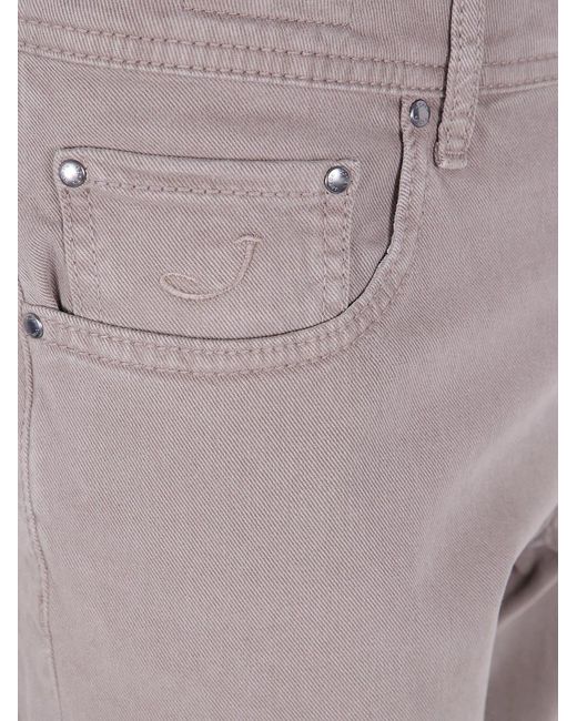 Jacob Cohen Gray "Pant 5 Pockets Slim Fit Bard Tr" Trousers for men