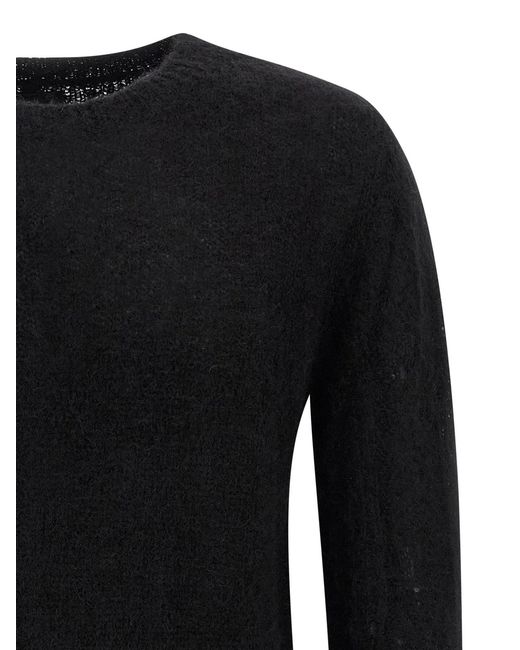 Thom Krom Black Alpaca Wool Sweater for men