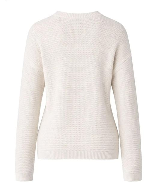 Fabiana Filippi Natural Cotton Crewneck Sweater