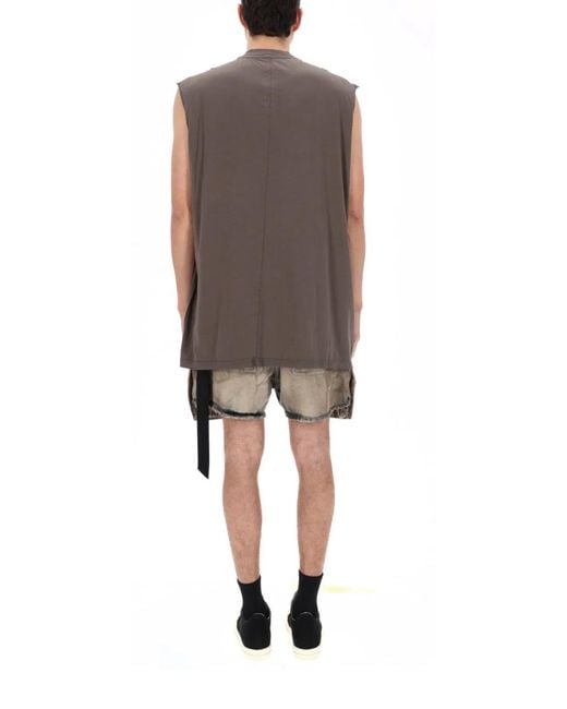 Rick Owens Brown Cotton T-Shirt for men