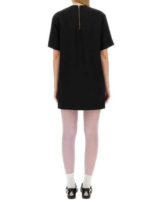 Moschino Black Dress With Logo