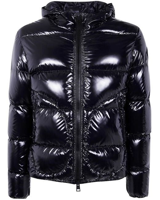 Herno Blue "Bomber Gloss" Jacket for men