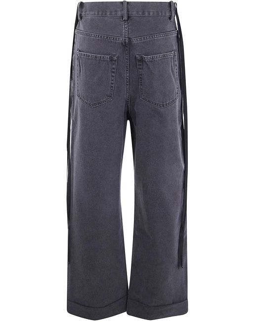 Ann Demeulemeester Blue "Kristel" 5-Pockets High Comfort Trousers