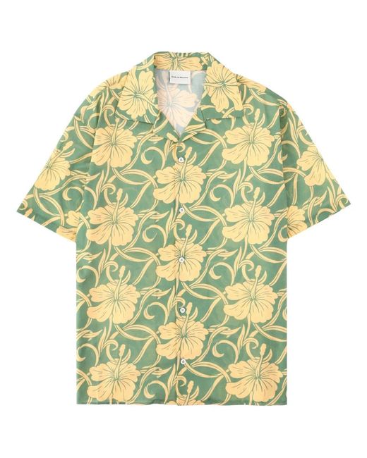 Drole de Monsieur Green Cotton Shirt for men